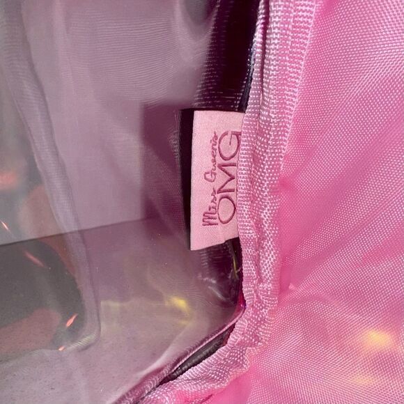 OMG Accessories Bubblegum STUFF Iridescent Rainbow Toiletry Cosmetic Make Up Bag - Picture 11 of 13